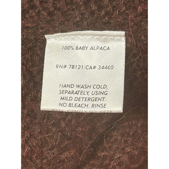 Eileen Fisher Petite Medium 100% Baby Alpaca Long Sleeve Cardigan - Picture 6 of 11